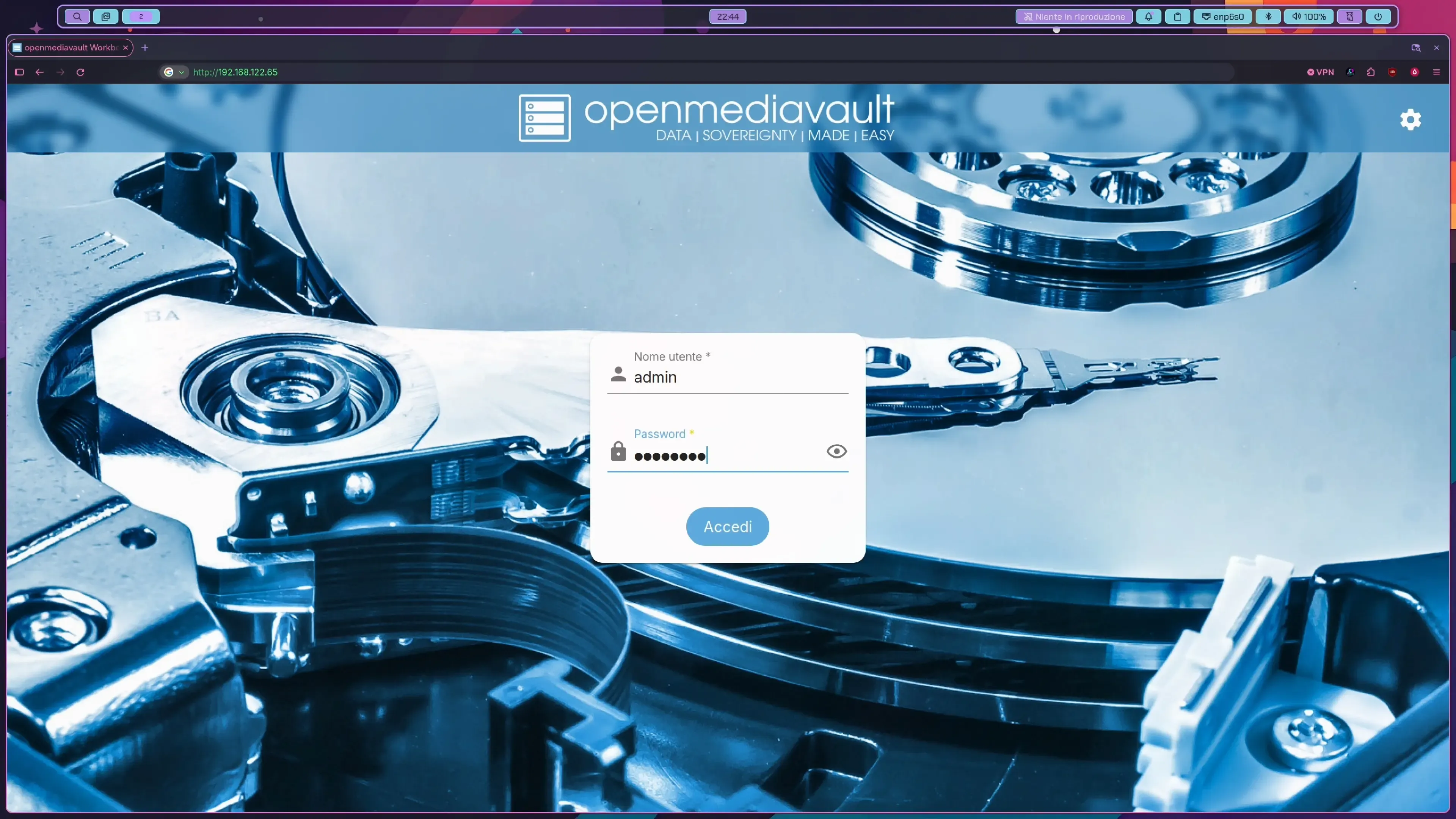 OMV GUI